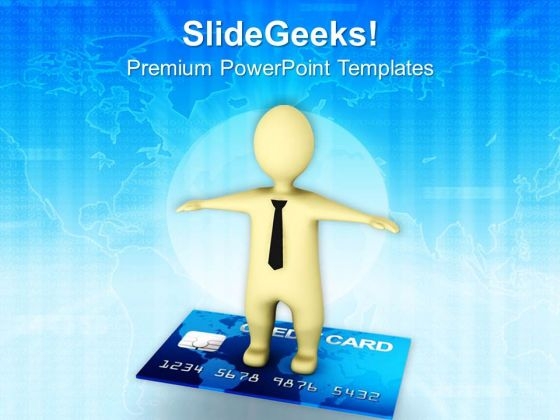 Credit Card Gives Freedom PowerPoint Templates Ppt Backgrounds For Slides 0813 Credit Card Gives Freedom PowerPoint Templates Ppt Backgrounds For Slides 0813