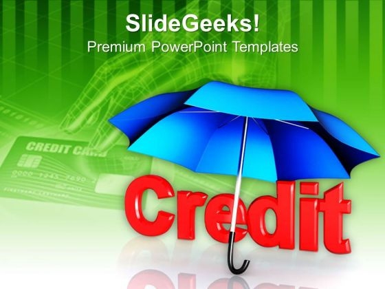 Credit Umbrella PowerPoint Templates And PowerPoint Themes 1012 Credit Umbrella PowerPoint Templates And PowerPoint Themes 1012