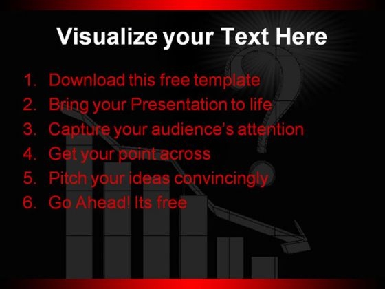 Graphical Representation PowerPoint Template with Question Mark Symbol impressive content ready