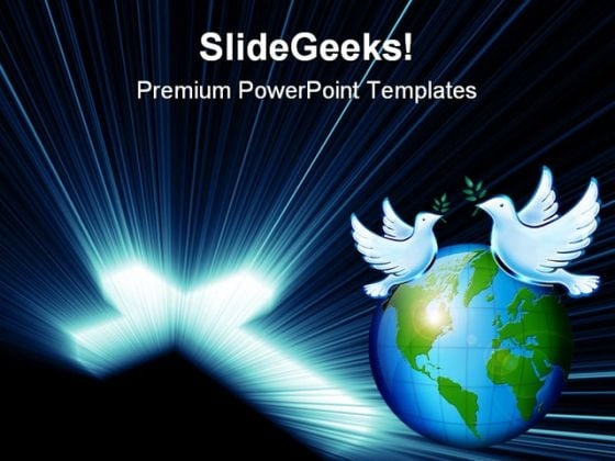 Cross Blue Lights Globe PowerPoint Themes And PowerPoint Slides 0211 Cross Blue Lights Globe PowerPoint Themes And PowerPoint Slides 0211