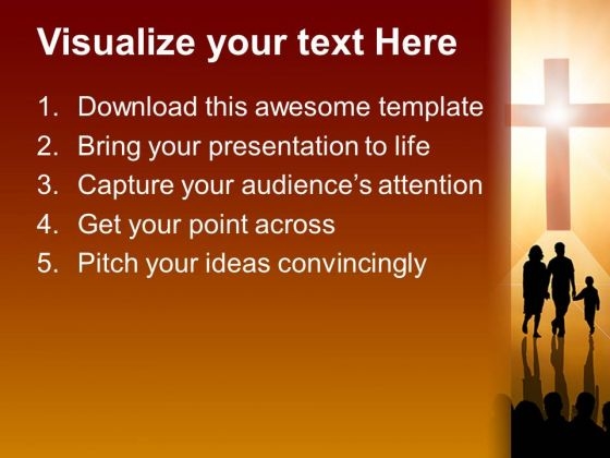 Cross People Church PowerPoint Templates And PowerPoint Themes 0712 good content ready