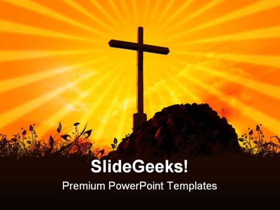 Cross Religion PowerPoint Template 0610 Cross Religion PowerPoint Template 0610