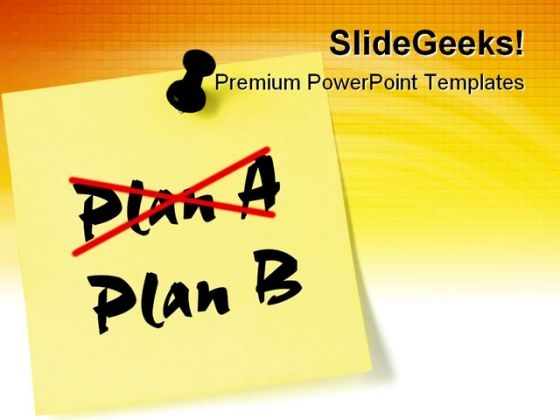 Crossing Out Plana From Planb Business PowerPoint Backgrounds And Templates 1210 Crossing Out Plana From Planb Business PowerPoint Backgrounds And Templates 1210