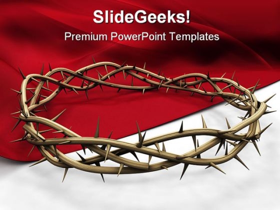 Crown Of Thorns Religion PowerPoint Themes And PowerPoint Slides 0511 Crown Of Thorns Religion PowerPoint Themes And PowerPoint Slides 0511