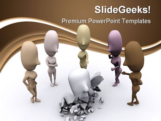 Crumbled Under Pressure Team Metaphor PowerPoint Templates And PowerPoint Backgrounds 0211 Crumbled Under Pressure Team Metaphor PowerPoint Templates And PowerPoint Backgrounds 0211