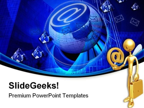 Crystal Clear Internet Technology PowerPoint Themes And PowerPoint Slides 0611
