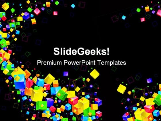 cube flow shapes powerpoint templates and powerpoint themes for powerpoint