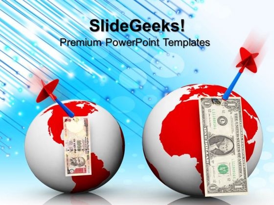 Currencies Over The World With Darts Americana PowerPoint Templates And PowerPoint Themes 1012 Currencies Over The World With Darts Americana PowerPoint Templates And PowerPoint Themes 1012