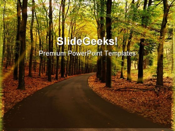 Curved Road Nature PowerPoint Templates And PowerPoint Backgrounds 0311 Curved Road Nature PowerPoint Templates And PowerPoint Backgrounds 0311