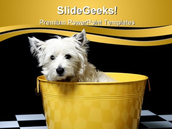 Cute Dog Animals PowerPoint Themes And PowerPoint Slides 0411
