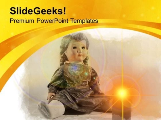 Cute Doll With Candle PowerPoint Templates Ppt Backgrounds For Slides 0513 Cute Doll With Candle PowerPoint Templates Ppt Backgrounds For Slides 0513