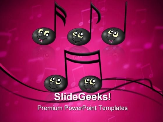 Cute Music Notes Powerpoint Templates Slides And Graphics