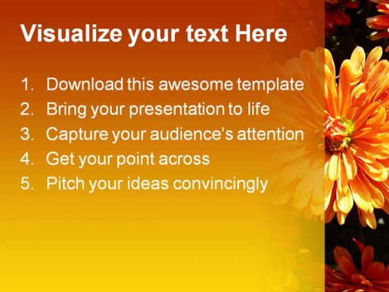 Daisies Beauty PowerPoint Template 1110 professional visual