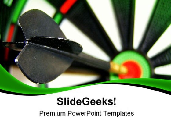 Dart Hitting Bullseye Business PowerPoint Themes And PowerPoint Slides 0811 Dart Hitting Bullseye Business PowerPoint Themes And PowerPoint Slides 0811