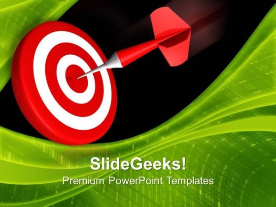 Dart Hitting Center PowerPoint Templates And PowerPoint Themes 0912 Dart Hitting Center PowerPoint Templates And PowerPoint Themes 0912