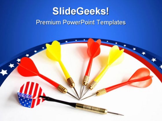 Darts Americana PowerPoint Templates And PowerPoint Backgrounds 0611 Darts Americana PowerPoint Templates And PowerPoint Backgrounds 0611
