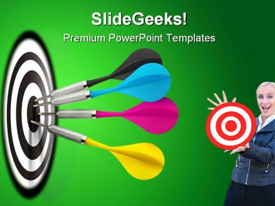Darts Hitting Target Business PowerPoint Themes And PowerPoint Slides 0611 Darts Hitting Target Business PowerPoint Themes And PowerPoint Slides 0611