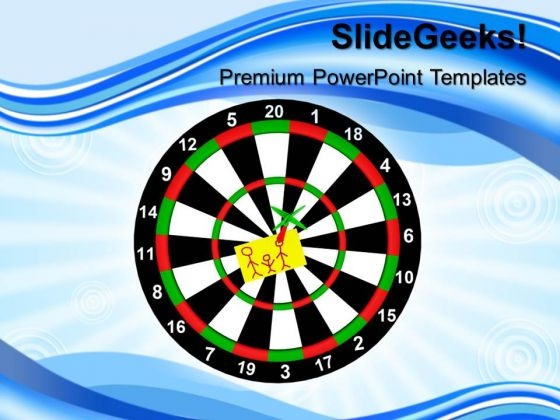 Darts With Stickers Hitting The Target PowerPoint Templates And PowerPoint Themes 1012 Darts With Stickers Hitting The Target PowerPoint Templates And PowerPoint Themes 1012