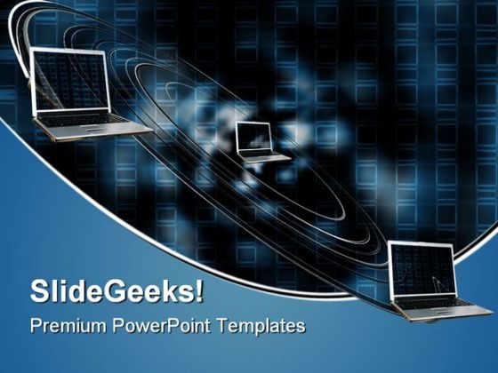 Data Flow Computer PowerPoint Themes And PowerPoint Slides 0611