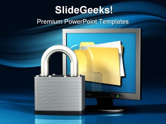 Data Is Secure Internet PowerPoint Template 1110 Data Is Secure Internet PowerPoint Template 1110