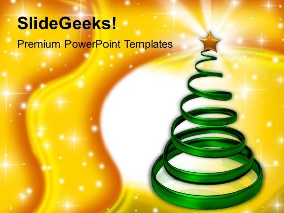 Decorative Christmas Tree Events PowerPoint Templates Ppt Backgrounds For Slides 1212