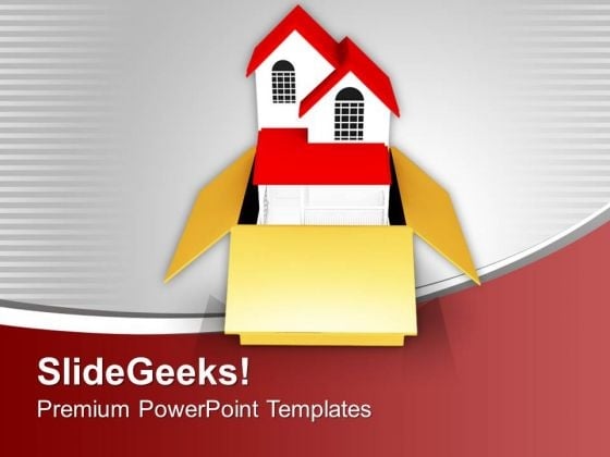 Delivery Of New House In Box PowerPoint Templates Ppt Backgrounds For Slides 0213 Delivery Of New House In Box PowerPoint Templates Ppt Backgrounds For Slides 0213