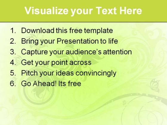 Beautiful Abstract Design PowerPoint Template visual slides