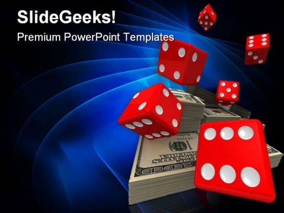 Dice And Money Business PowerPoint Themes And PowerPoint Slides 0211 Dice And Money Business PowerPoint Themes And PowerPoint Slides 0211