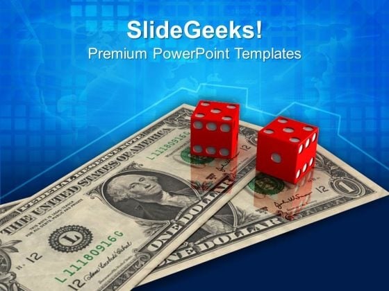 Dice Dollar Business Finance PowerPoint Templates And PowerPoint Themes 1012 Dice Dollar Business Finance PowerPoint Templates And PowerPoint Themes 1012