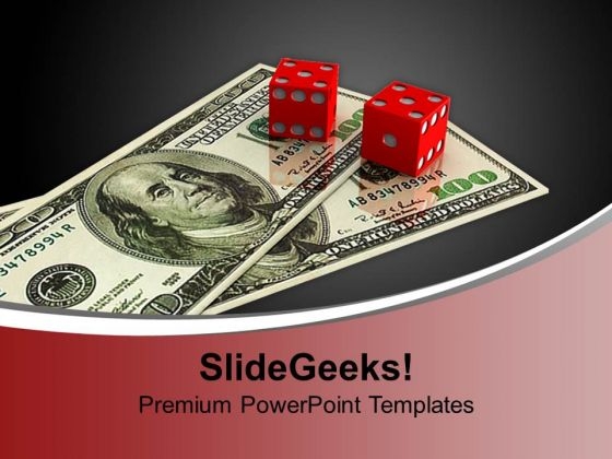 Dices With Dollar American Cash Business PowerPoint Templates And PowerPoint Themes 1012 Dices With Dollar American Cash Business PowerPoint Templates And PowerPoint Themes 1012