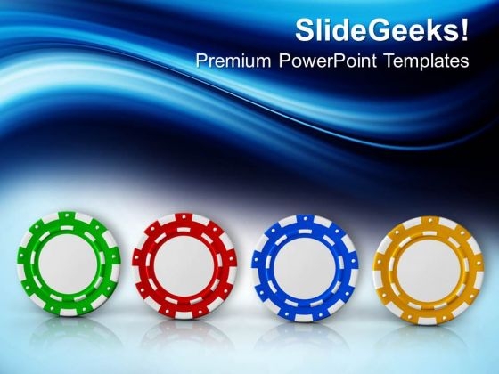 Different Coloured Chip For Poker Game PowerPoint Templates Ppt Backgrounds For Slides 0413 Different Coloured Chip For Poker Game PowerPoint Templates Ppt Backgrounds For Slides 0413