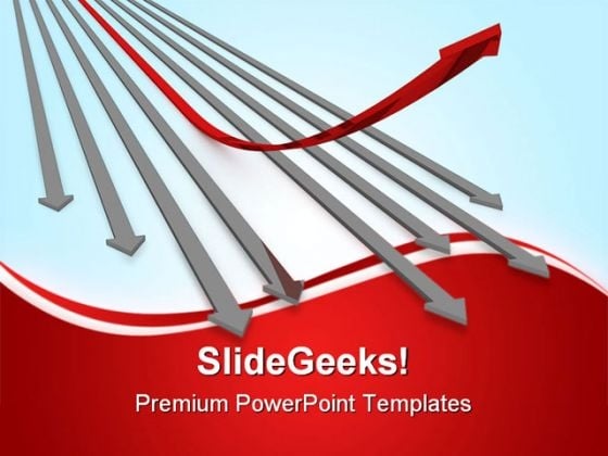 Direction Of Arrows Leadership PowerPoint Templates And PowerPoint Backgrounds 0611 Direction Of Arrows Leadership PowerPoint Templates And PowerPoint Backgrounds 0611