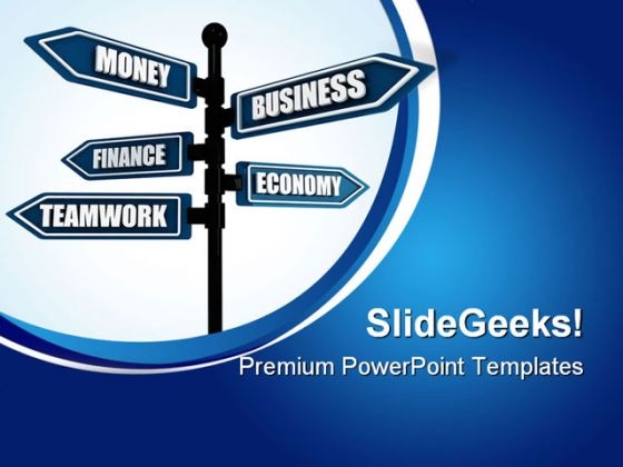 Directional Signpost Business PowerPoint Themes And PowerPoint Slides 0811