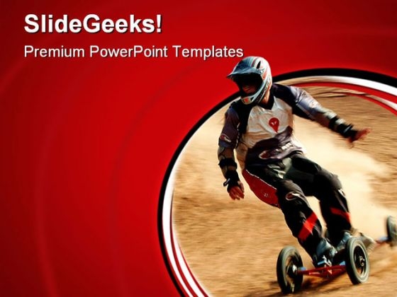 Dirt Burner Sports PowerPoint Themes And PowerPoint Slides 0611