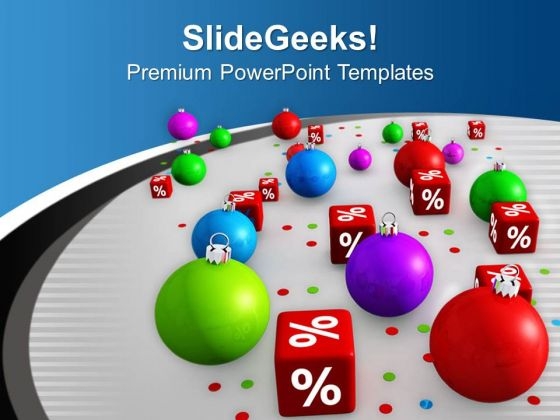 Discount On Christmas Items Balls PowerPoint Templates Ppt Backgrounds For Slides 1212 Discount On Christmas Items Balls PowerPoint Templates Ppt Backgrounds For Slides 1212
