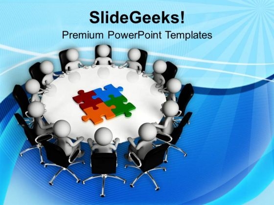 Discusss The Business Problems In Team Meeting PowerPoint Templates Ppt Backgrounds For Slides 0613