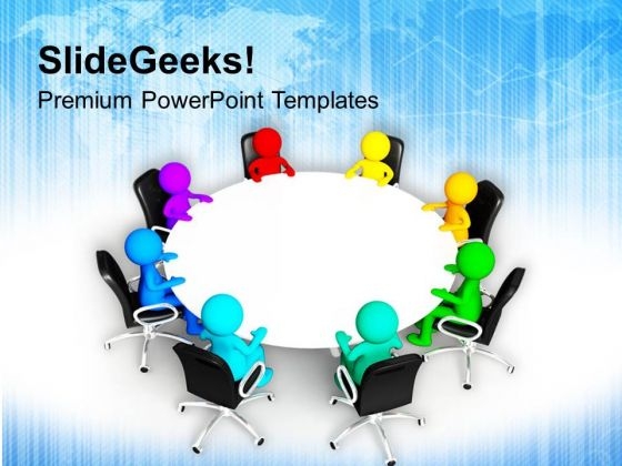 Diverse People Doing Business Meeting PowerPoint Templates Ppt Backgrounds For Slides 0513