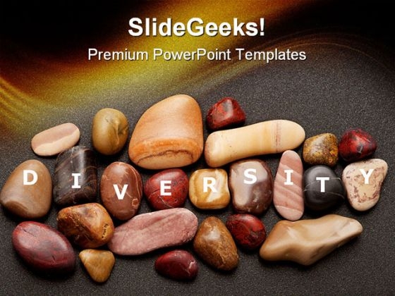 Diversity Stones Nature PowerPoint Themes And PowerPoint Slides 0411