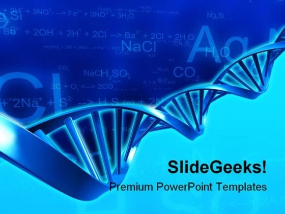 Dna Illustration Medical PowerPoint Template 1110 Dna Illustration Medical PowerPoint Template 1110