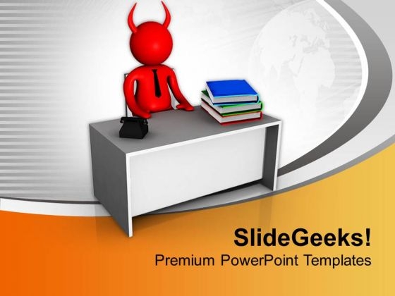 Do Not Be A Devil For Your Team PowerPoint Templates Ppt Backgrounds For Slides 0613