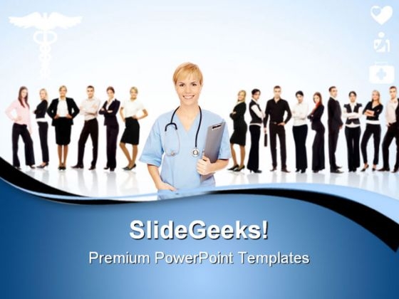 Doctor With Team Medical PowerPoint Templates And PowerPoint Backgrounds 0611 Doctor With Team Medical PowerPoint Templates And PowerPoint Backgrounds 0611