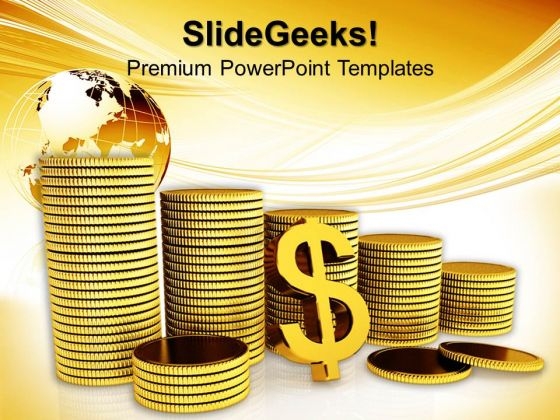 Dollar And Bar Graph Metaphor PowerPoint Templates And PowerPoint Themes 1012 Dollar And Bar Graph Metaphor PowerPoint Templates And PowerPoint Themes 1012