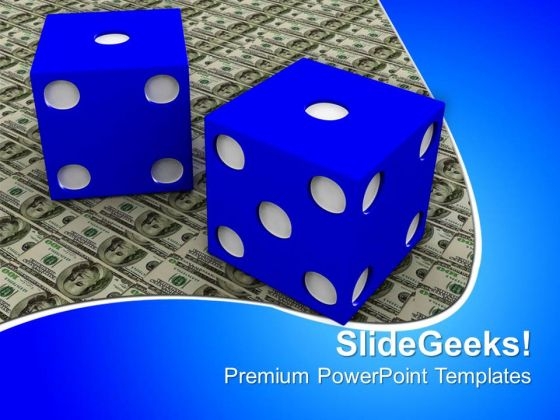 Dollar And Dice Money PowerPoint Templates And PowerPoint Themes 1012 Dollar And Dice Money PowerPoint Templates And PowerPoint Themes 1012