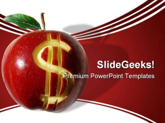 Dollar Apple Finance PowerPoint Backgrounds And Templates 1210 Dollar Apple Finance PowerPoint Backgrounds And Templates 1210
