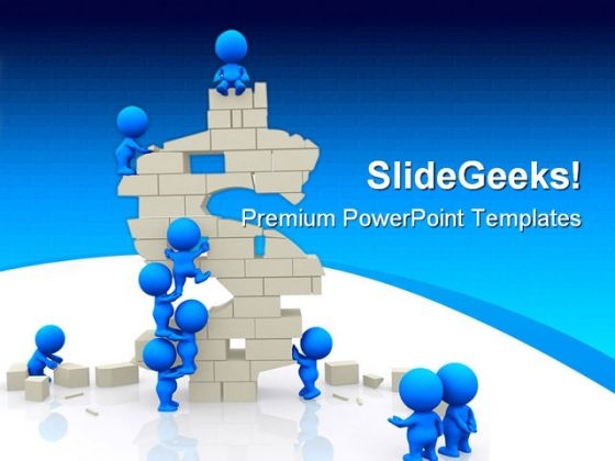 Dollar Building People PowerPoint Themes And PowerPoint Slides 0511 Dollar Building People PowerPoint Themes And PowerPoint Slides 0511