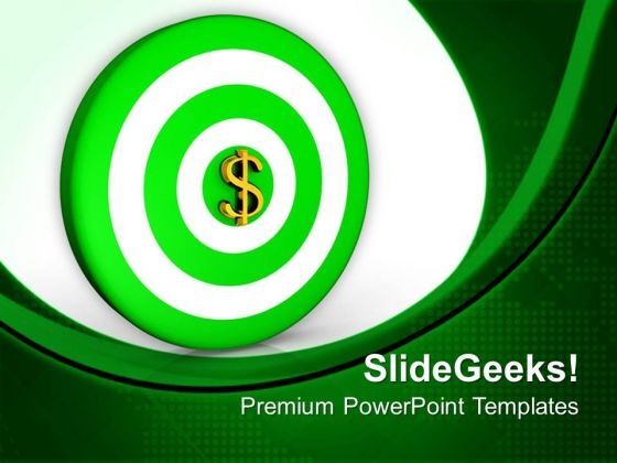 Dollar Currency Sign On Target PowerPoint Templates Ppt Backgrounds For Slides 0113 Dollar Currency Sign On Target PowerPoint Templates Ppt Backgrounds For Slides 0113