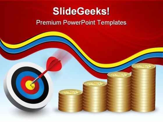 Dollar Graph With Target Finance PowerPoint Templates And PowerPoint Backgrounds 1211 Dollar Graph With Target Finance PowerPoint Templates And PowerPoint Backgrounds 1211