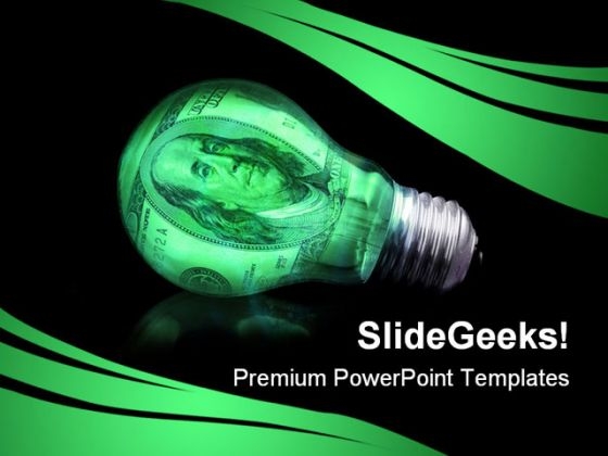 Dollar Idea Money PowerPoint Template 0810 Dollar Idea Money PowerPoint Template 0810