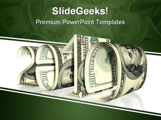 Dollar New Year Finance PowerPoint Template 0610 Dollar New Year Finance PowerPoint Template 0610