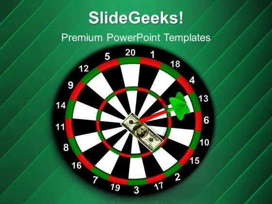 Dollar On Bulls Eye Targets PowerPoint Templates And PowerPoint Themes 1012 Dollar On Bulls Eye Targets PowerPoint Templates And PowerPoint Themes 1012